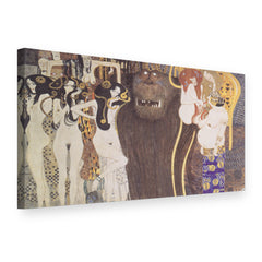 Obraz Beethovenov vlys – Gustav Klimt na plátne, 3D pohľad
