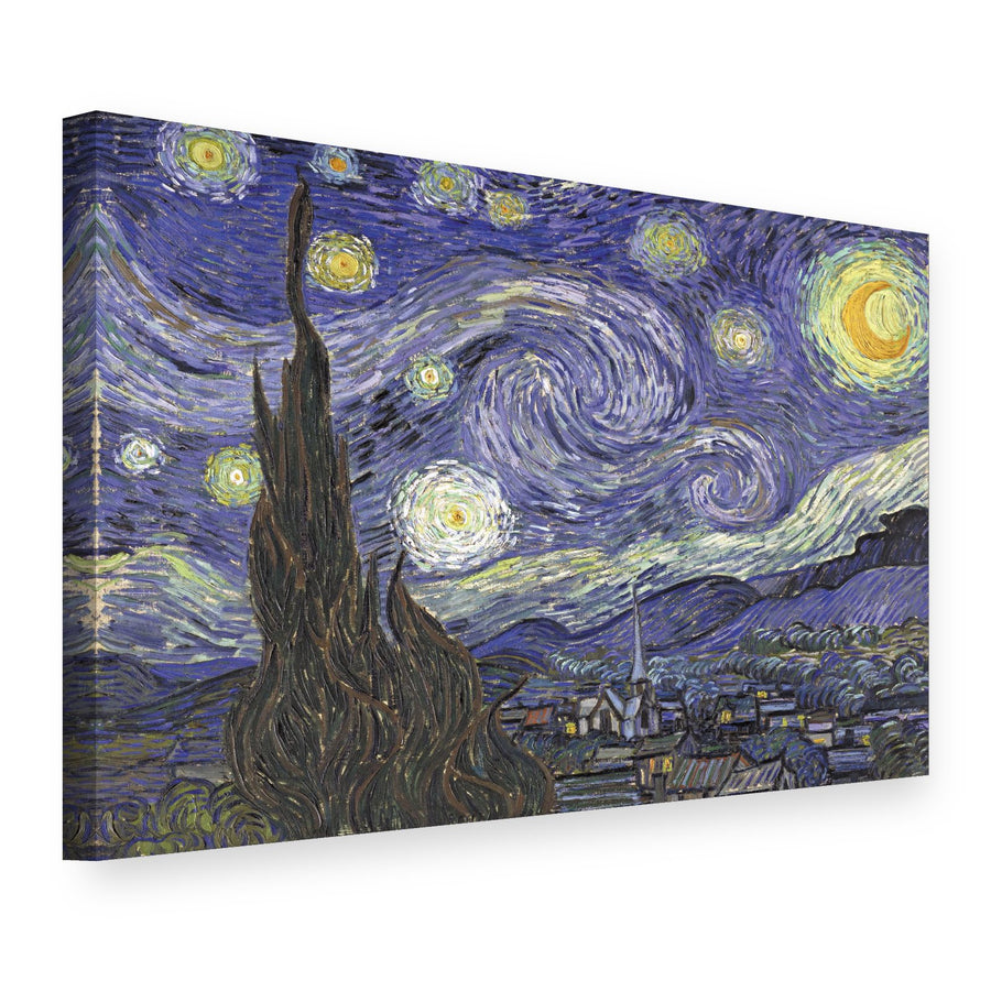 Obraz Hviezdna noc – Vincent van Gogh na plátne, 3D pohľad