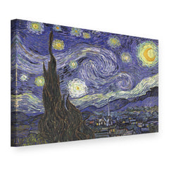 Obraz Hviezdna noc – Vincent van Gogh na plátne, 3D pohľad