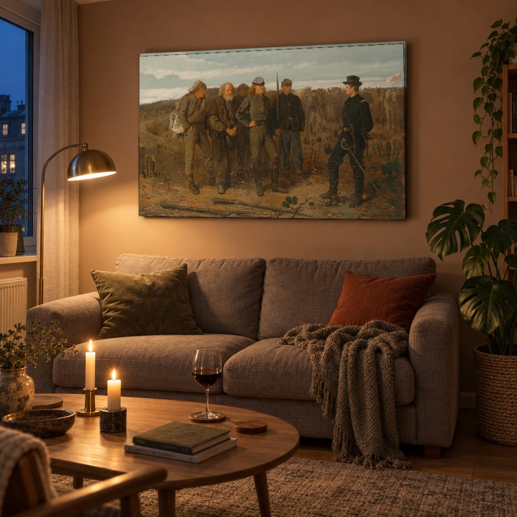 Obraz Zajatci z frontu – Winslow Homer na plátne v obývačke