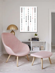 V boho štýle obraz s motívom Element with Space, mapa, náboženský motív v bielo-modrých odtieňoch | Obraz na stenu Element with Space, príroda – náhľad