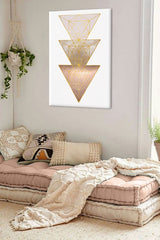 V boho štýle obraz s motívom Improvement or Compound, náboženský motív v bielo-ružových odtieňoch | Obraz na stenu Improvement or Compound, elegancia – náhľad