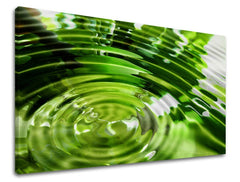 Klasický obraz na plátne s motívom krajina, mapa, príroda v bielo-zelených odtieňoch, príroda, vhodný do obývačky | Obraz na stenu ABSTRAKT – hlavný