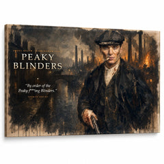 Obraz Peaky Blinders – Thomas Shelby v Birminghame na plátne