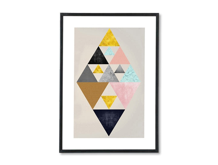 Pop art obraz na plátne s motívom Prediction, diamant vo viacfarebných odtieňoch, pokojná atmosféra, harmónia, vhodný do kancelárie | Plagát na stenu Prediction – hlavný