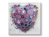 Maľovaný obraz na stenu SRDCE 60x60 cm