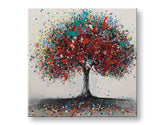 Maľovaný obraz na stenu STROM 60x60 cm