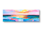 Maľovaný obraz na stenu ZÁPAD SLNKA 120x40 cm