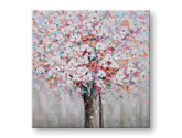 Maľovaný obraz na stenu STROM 60x60 cm