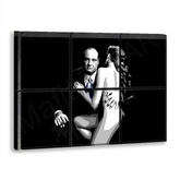 Ručne maľovaný pop art obraz Sopranos - 6-panelový canvas YOBPPsop2