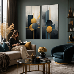 Set 2 obrazov Art Deco Elegancia — Svet v pohybe, Životná cesta – mockup-2