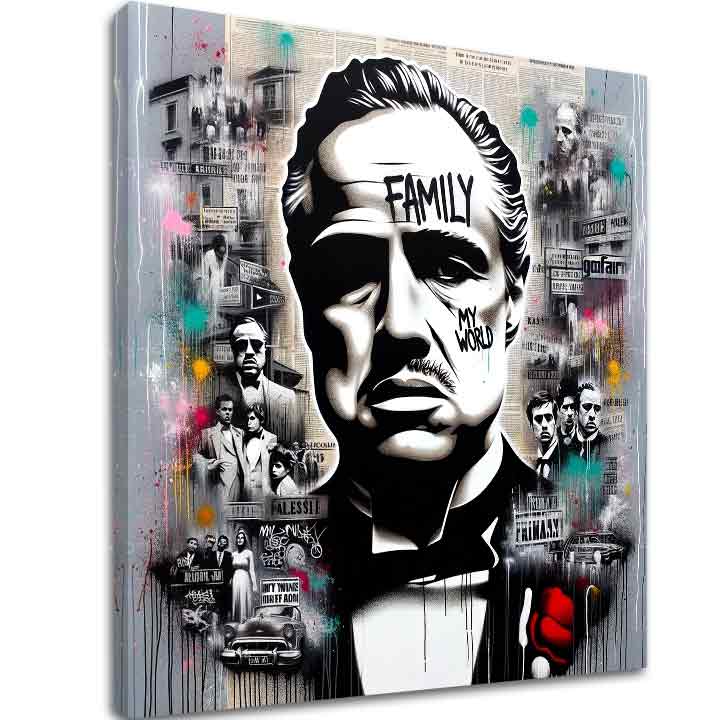 Set 2 obrazov Filmové legendy — Marilyn Monroe, The Godfather – hero-FM049