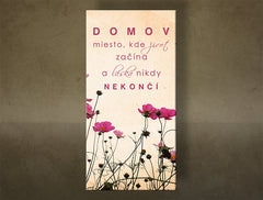Industriálny obraz na plátne s motívom detský motív v bielo-zlatých odtieňoch, nostalgická atmosféra, domov a rodina, vhodný do kuchyne | Obraz na stenu s textom – hlavný