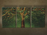 Maľovaný obraz na stenu STROM 3 dielny NU0029E3 | rôzne rozmery