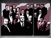 Ručne maľovaný POP Art obraz The MAFIA Family | rôzne rozmery