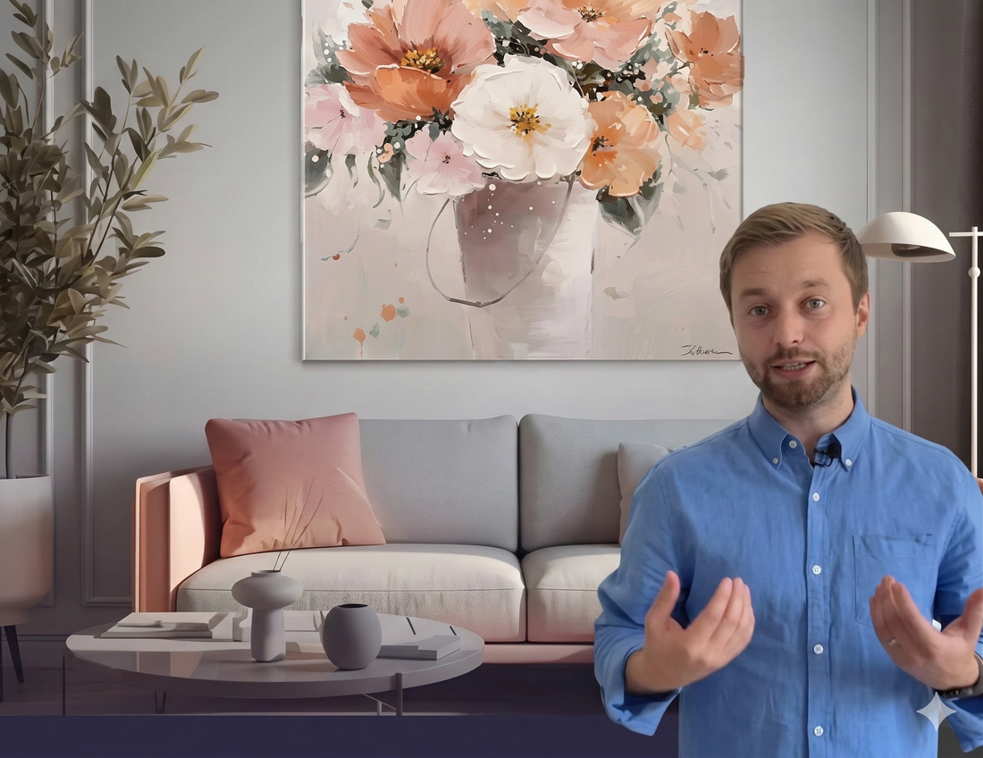 Peach Fuzz – broskyňový odtieň, ktorý ovláda moderné interiéry – obrazy a dekorácie na stenu | Papilora