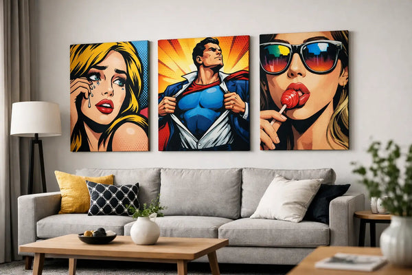 Pop art obrazy na stenu, ktoré menia priestor