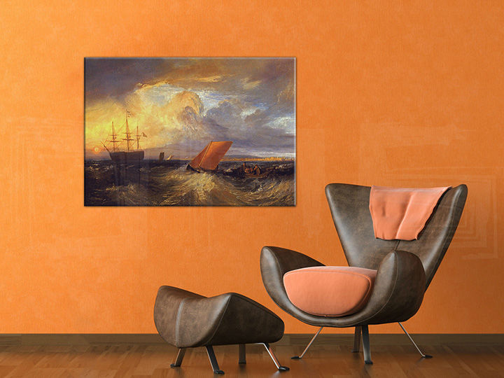 Obraz na plátne SHEERNESS VISTA DAL NORE – William Turner | rôzne rozmery