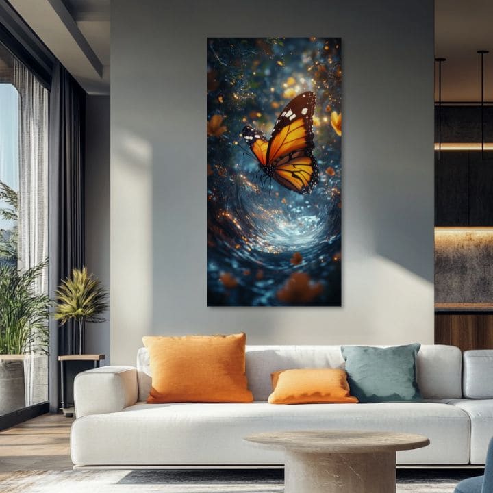 Obraz Oranžového Motýľa - Magická atmosféra