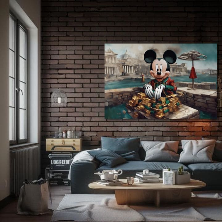 Obraz na plátne - Bohatý Mickey Mouse | rôzne rozmery