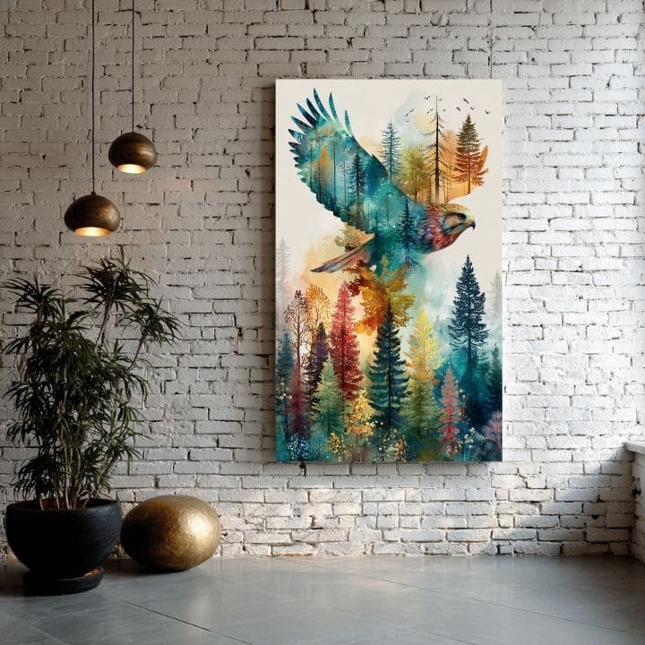 Obraz na plátne Let orla - dynamický motív prírody