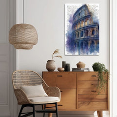 Obraz na plátne Koloseum v Modrom - Rím na Stenu