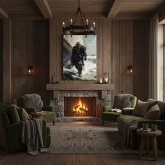 Obraz na plátne Viking na Pobreží - Historický Motív