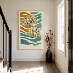 Obraz na plátne Golden Letter - Minimalistický motív