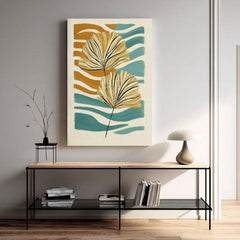 Obraz na plátne Golden Letter - Minimalistický motív