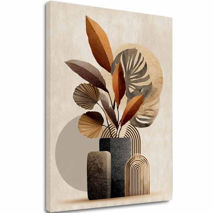 Obraz na plátne Rustikálna Váza - Elegantný Motív