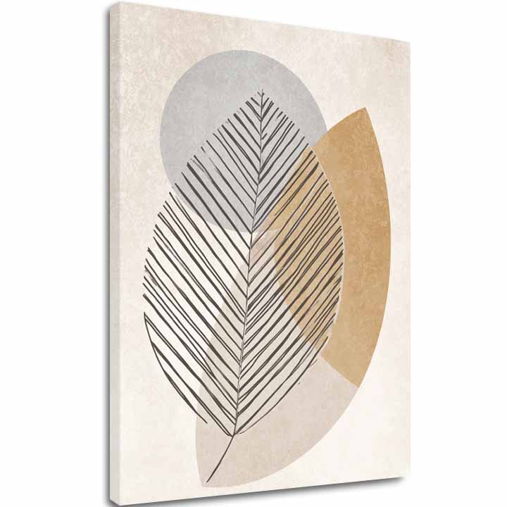 Obraz na plátne Jemný List - Minimalistická Dekorácia