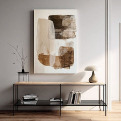 Obraz na plátne Béžová Harmónia - Moderný Abstrakt