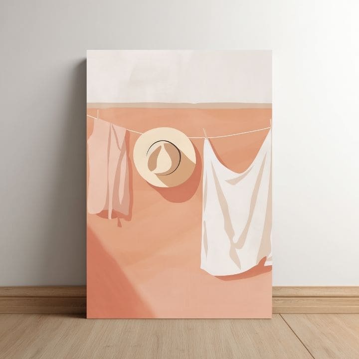 Obraz na plátne Biela Bielizeň - Minimalistický Dizajn