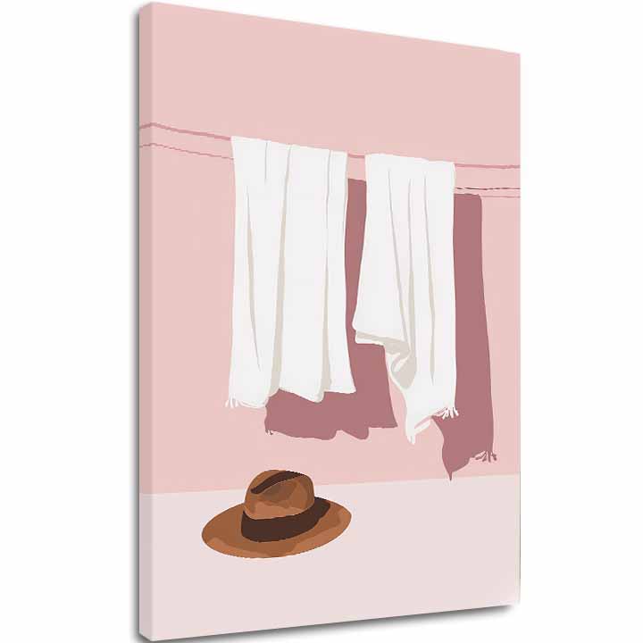 Obraz na plátne Pastelová Bielizeň - Moderný Motív