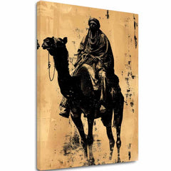 Obraz na plátne Jazdec na Koni - Vintage Dekorácia