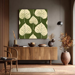 Obraz na plátne Zelené Listy - Botanický Motív