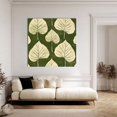 Obraz na plátne Zelené Listy - Botanický Motív
