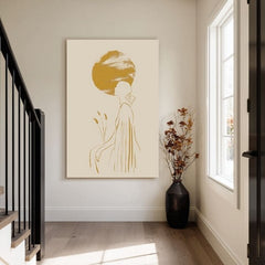 Obraz na plátne Žena v Slnku - Jemný Motív