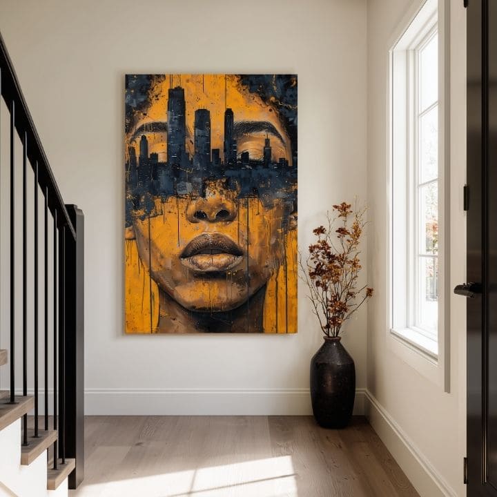 Obraz na plátne Mesto v Hlavách - Umelecký Motív