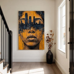 Obraz na plátne Mesto v Hlavách - Umelecký Motív