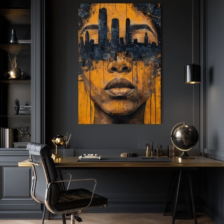 Obraz na plátne Mesto v Hlavách - Umelecký Motív