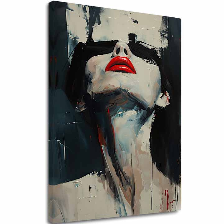 Obraz na plátne Červené Pery - Dramatický Dizajn