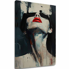 Obraz na plátne Červené Pery - Dramatický Dizajn