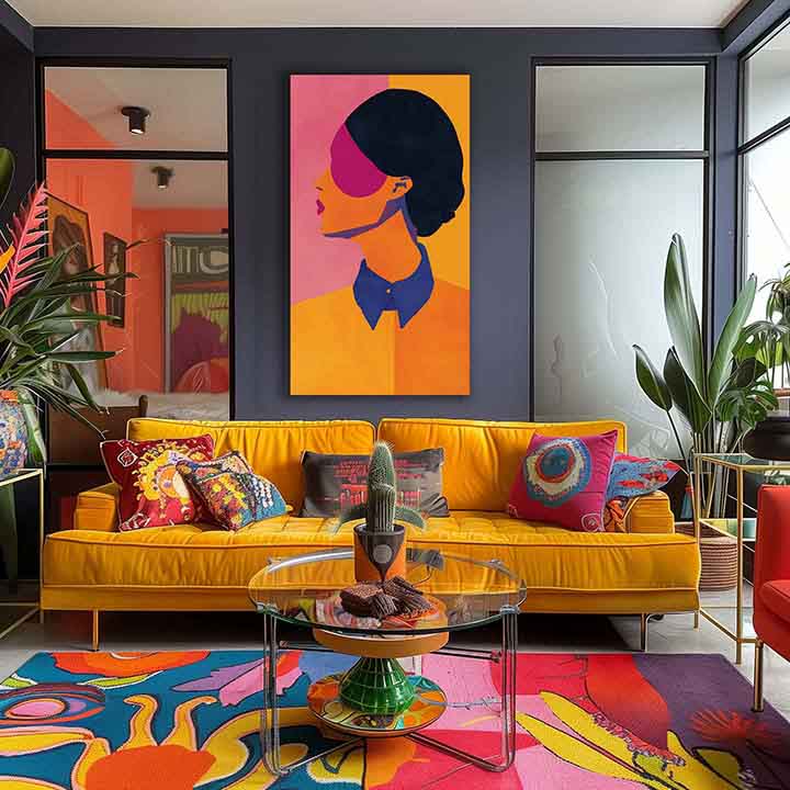 Obraz Vibrant Silhouette | Talianske plátno | rôzne rozmery