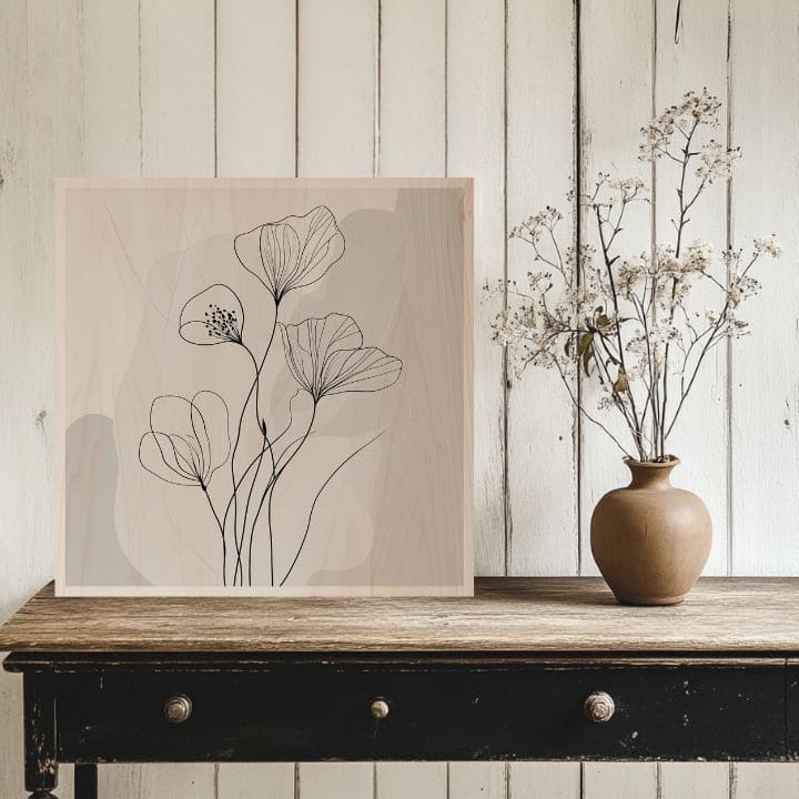 Obraz na dreve - Flóra fjordov