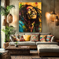 Obraz Bob Marley - Jamajská hviezda | 100% originál domaľovaný akrylom