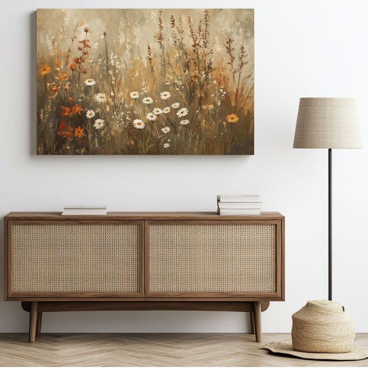 Obraz harmónia rustikálnej elegancie | 100% originál domaľovaný akrylom