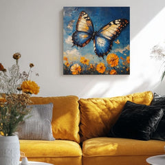 Obraz motýľov Slnečný deň - 100% originál domaľovaný akrylom