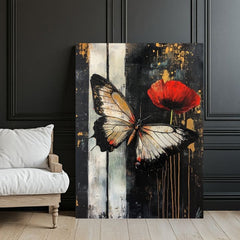 Obraz motýľov Prekvapenie - 100% originál domaľovaný akrylom