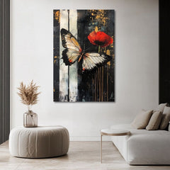 Obraz motýľov Prekvapenie - 100% originál domaľovaný akrylom